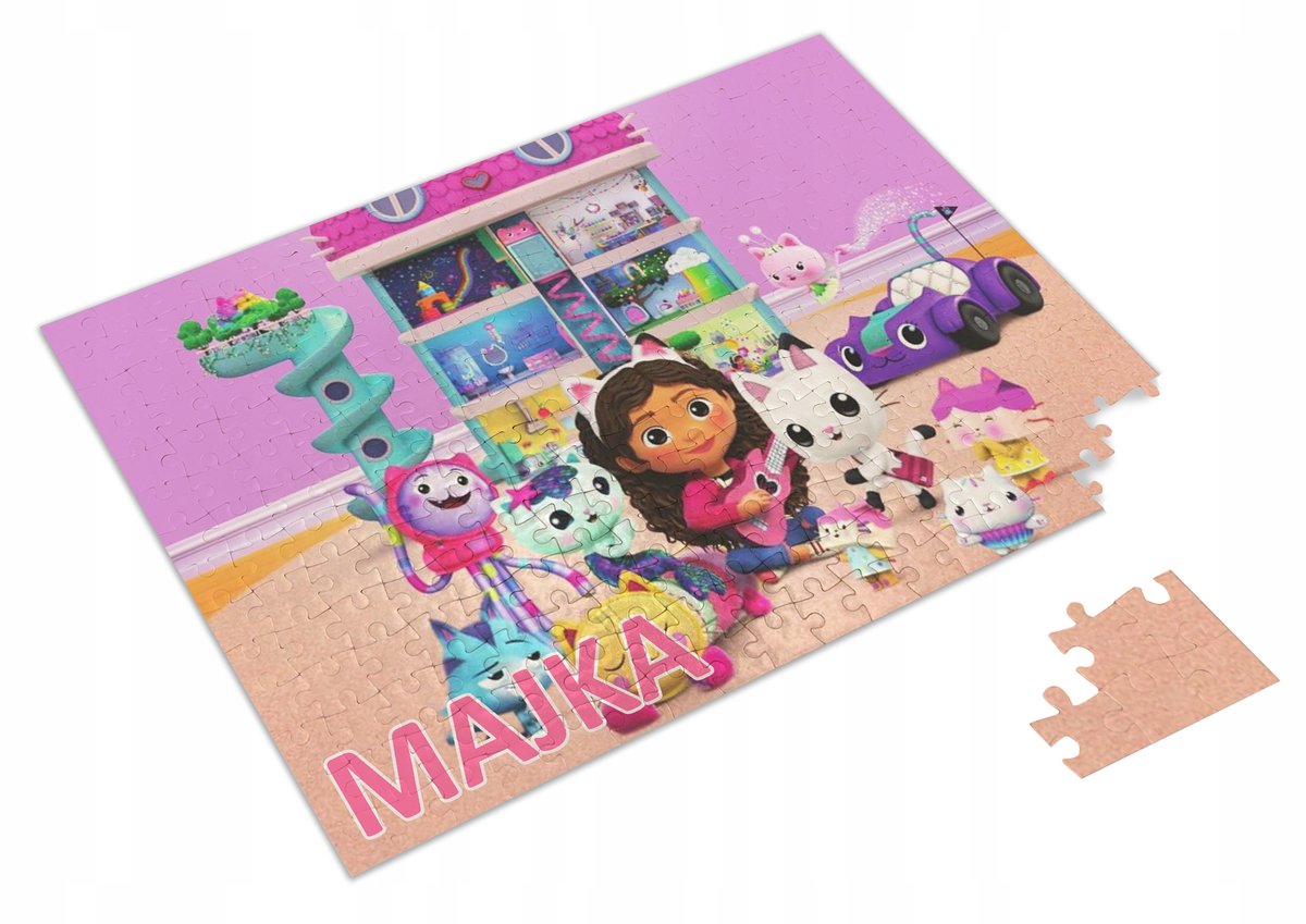 PERSONALIZOWANE PUZZLE KOCI DOMEK GABI 120 el. #2 - Atram | Sklep EMPIK.COM