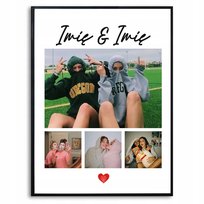 Personalizowany PLAKAT 70x50cm Prezent Na WALENTYNKI Urodziny KREATOR