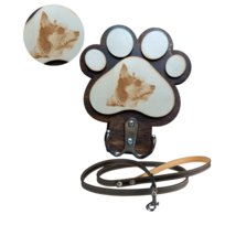 Personalizowany Wieszak W Kształcie Łapki Na Smycz I Klucze Z Grawerem