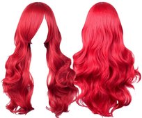 Peruka Arielka Mała Syrenka Włosy Czerwone Wig Strój Dla Dorosłych Cosplay