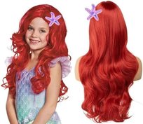PERUKA ARIELKA MAŁA SYRENKA WŁOSY CZERWONE WIG STRÓJ NA BAL KARNAWAŁ
