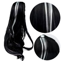 Peruka czarne długie włosy Gotyckie Cosplay