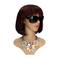 PERUKA KRÓTKA SHOW GIRLS CIEMNO BRĄZOWY