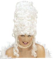 Peruka Maria Antonina, biała, rozmiar uniwersalny