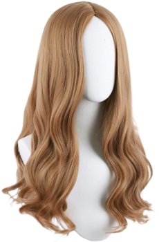 PERUKA MEGAN M3GAN WIG WŁOSY BLOND DŁUGIE 62 CM COSPLAY HALLOWEEN - Hopki