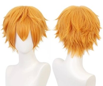 Peruka Włosy Rude Wig Uzumaki Naruto Anime Strój Cosplay Dla Dorosłych - Hopki