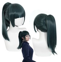 Peruka Włosy Wig Maki Zenin Jujutsu Kaisen Anime Manga Cosplay 50 Cm