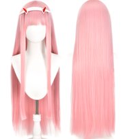 Peruka Włosy Zero Two Cosplay Anime Kostium  73 cm
