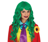 Peruka zielona z grzywką