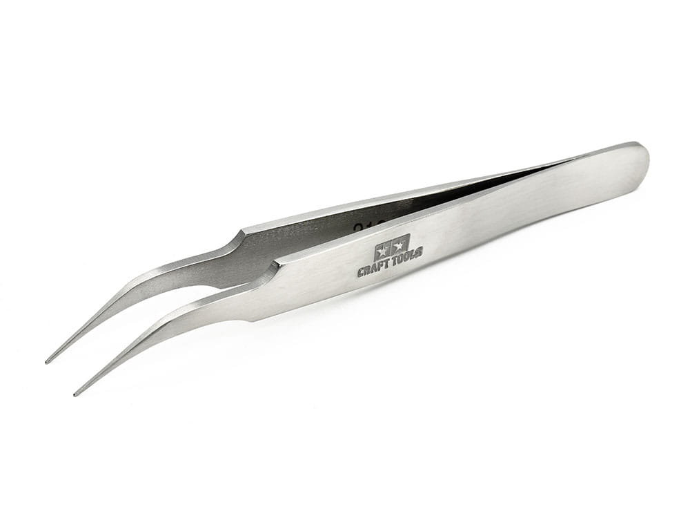 Angled Tweezers - Tamiya 74003