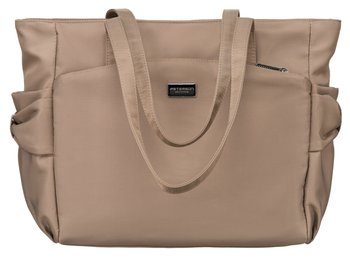 PETERSON Duża i pojemna torba damska shopper bag na suwak uchwyty na ramię mieści a4 kieszonki - Peterson