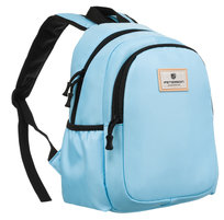 PETERSON klasyczny plecak damski mały miejski plecaczek niebieski jednokomorowy