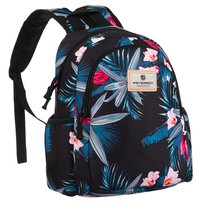 PETERSON klasyczny plecak damski mały miejski plecaczek w kwiaty print