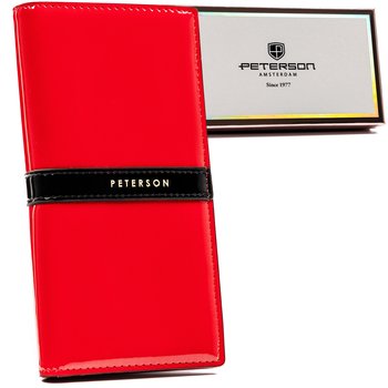 PETERSON portfel damski lakier pojemny rozbudowany RFID STOP - Peterson