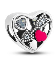 PETERSON zawieszka srebrny CHARMS do bransoletki serce srebro 925