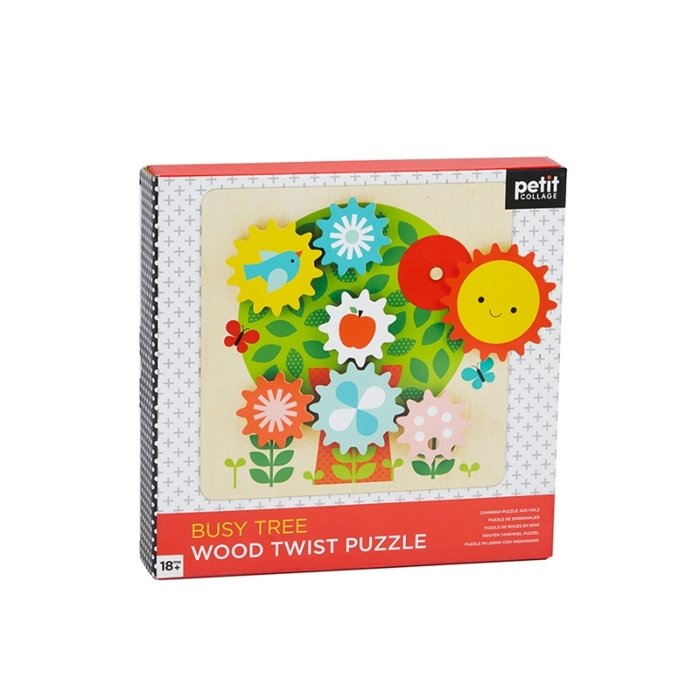 Фото - Розвивальна іграшка Petit Collage Drewniane Ruchome Puzzle Dla Dziecka Drzewo 