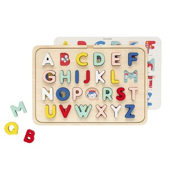 Petit Collage, zabawka edukacyjna Alfabet wielojęzyczny - Petit Collage