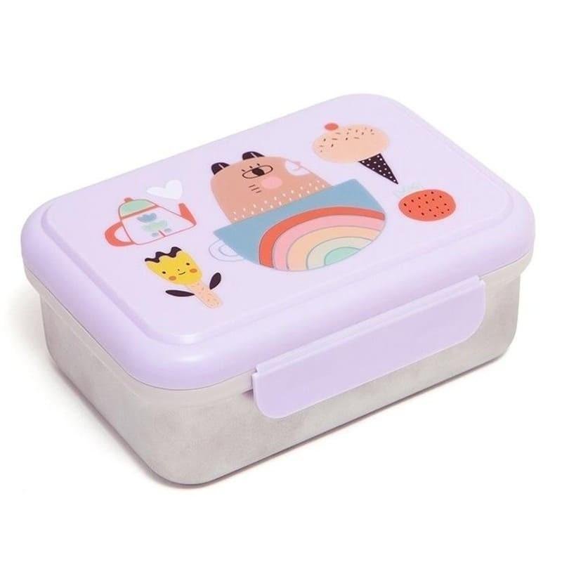 Фото - Харчовий контейнер Petit Monkey Śniadaniówka Lunchbox ze szlachetnej stali nierdzewnej Apple 
