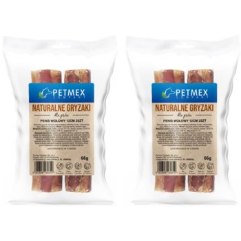 PETMEX Penis wołowy cięty gryzak naturalny 2 sztx2 - PETMEX