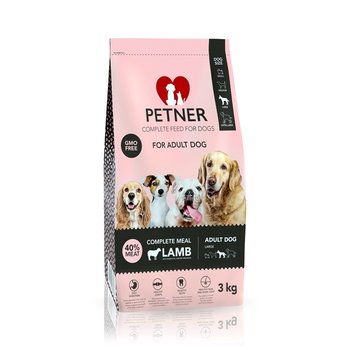 Petner Adult Dog Large Breeds z jagnięciną 3kg - Petner