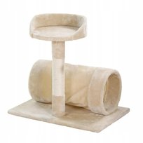 PETSTORY Drapak dla kota z legowiskiem i tunelem słupek do DRAPANIA 60cm