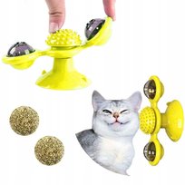 PETSTORY Interaktywna obrotowa Zabawka dla kota Spinner + kocimiętka