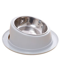 PETSTORY Profilowana Miska METALOWA Psa Kota z Wkładem ANTYPOSLIZGOWY spód