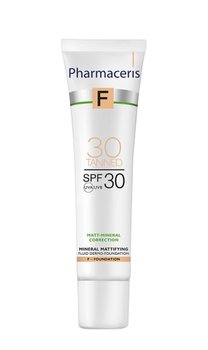 Pharmaceris, F Matt-Mineral-Correction, mineralny dermo-fluid matujący, Spf 30, tanned 30, 40 ml - Pharmaceris