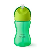 Philips Avent, Kubek z giętką słomką, 12m+, 300 ml SCF798/01 zielony
