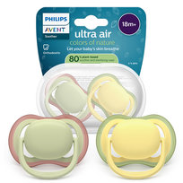 Philips Avent Ortodontyczny Smoczek uspokajający Ultra Air 18+m, neutral (2szt) SCF349/50