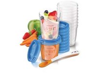 Philips Avent, Pojemniki do przechowywania pokarmu z pokrywkami, 10x180 ml, 10x240 ml, SCF721/20