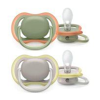 Philips Avent, Smoczki uspokajające Ultra Air, 6-18m 2 szt.SCF085/20 gładkie