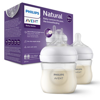 Philips Avent Zestaw Dwóch Responsywnych Butelek Natural 125ml SCY900/03 - Philips Avent