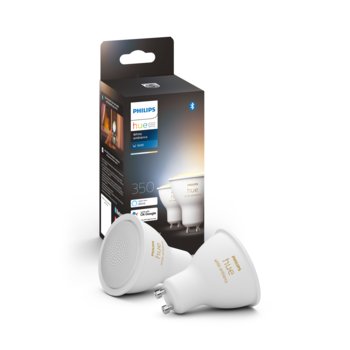 Philips Hue White Ambiance Żarówka GU10 (2 szt.) - Philips