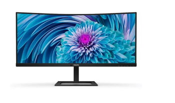 Philips Monitor 346E2CUAE 34 cale VA Curved HDMI, DP, USB-C Głośniki, Regulowana wysokość - Philips