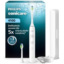 Philips Sonicare 4100 szczoteczka soniczna biała etui podróżne HX4044/41 Philips