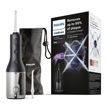 Philips Sonicare Power Flosser 3000 Irygator do zębów czarny etui HX3826/33 - Philips