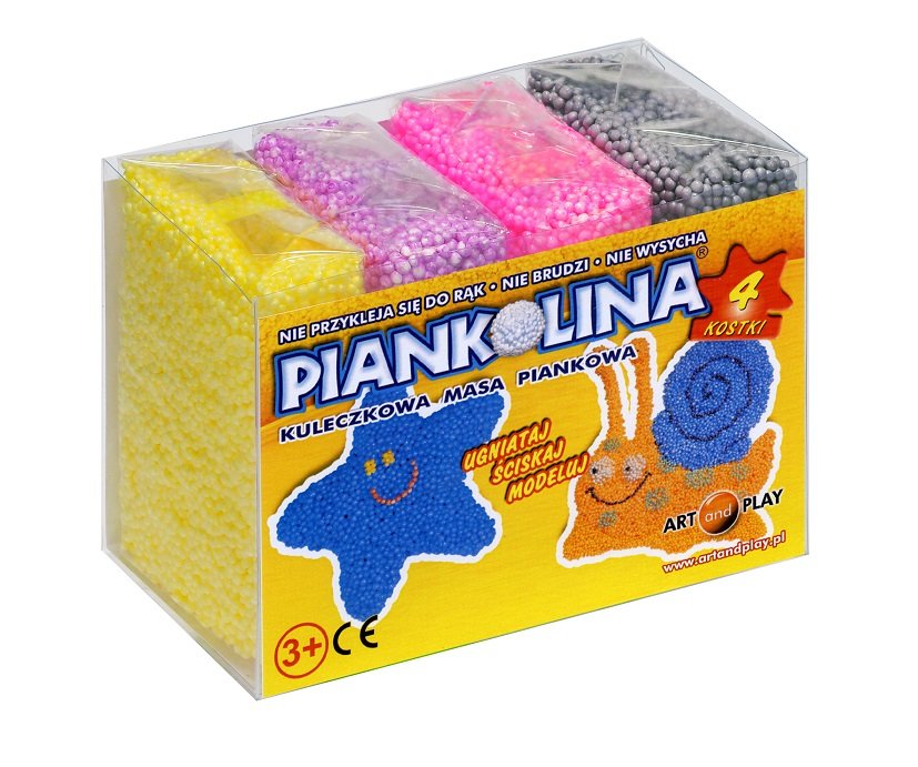 Piankolina 4 kostki żółta