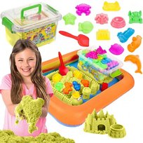 Piasek Kinetyczny 2Kg Foremki Żółtypiasek Kinetyczny 2Kg +B/F Żółty