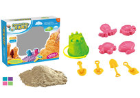 Piasek Kinetyczny 2X200G Z Foremkami Zabawka Dla Dzieci