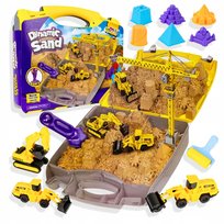 PIASEK KINETYCZNY POJAZDY BUDOWLANE DUŻY ZESTAW XXL DLA DZIECI PIASKOWNICA