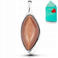 Piasek pustyni wisiorek biżuteria zawieszka srebrna z piaskiem srebro 925