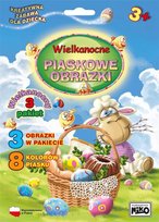 Piaskowe malowanki WIELKANOC 3 OBRAZKI pak 3