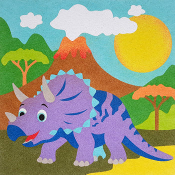 Piaskowe obrazki 30x30 cm Dinozaury - Inna marka