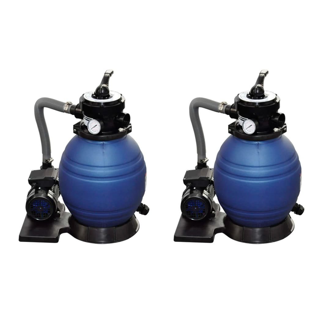 Piaskowe pompy filtrujące VIDA XL, 400 W 11000 l/h, 2 szt.