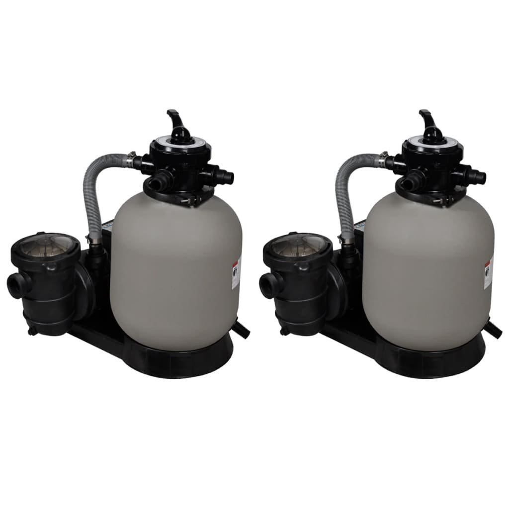 Piaskowe pompy filtrujące VIDA XL, 600 W 17000 l/h, 2 szt.