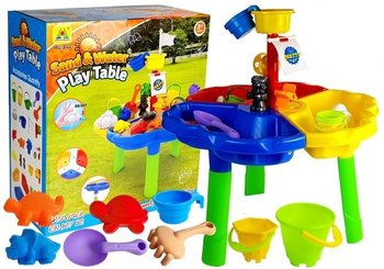 Piaskownica Stolik Z Foremkami Piraci Wiaderka Do Piasku - Lean Toys