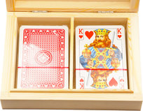 Piatnik, karty do gry, Classic w Drewnianym Pudełku*