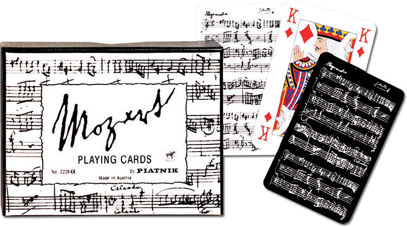 Zdjęcia - Gra planszowa Piatnik , Karty podwójne international Mozart, Black and White 