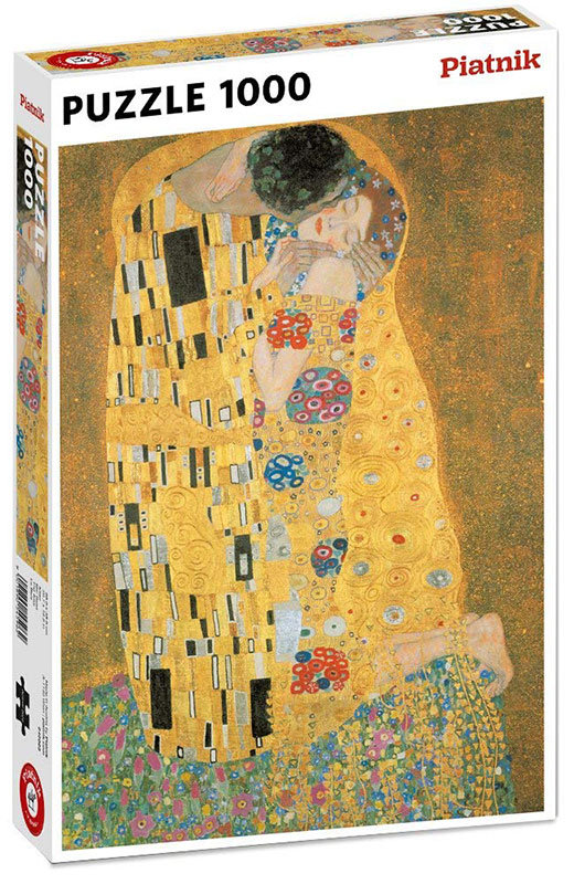 Piatnik, puzzle, Klimt, Pocałunek, 1000 el.
